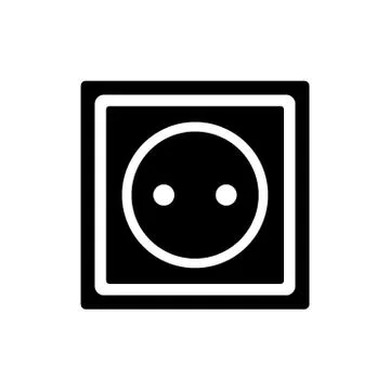 Socket icon on white. Stock Illustration