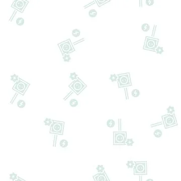 Socket installation glyph seamless pattern Stock Illustration