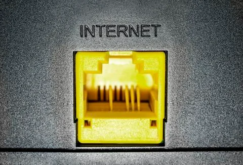 Socket for Internet connection Foto stock