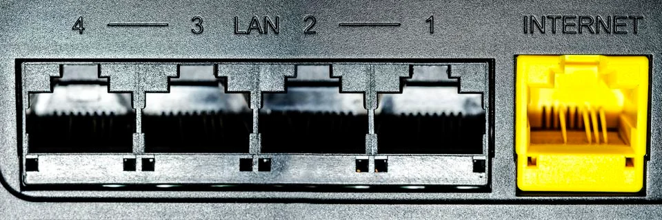 Socket for Internet connection Foto stock