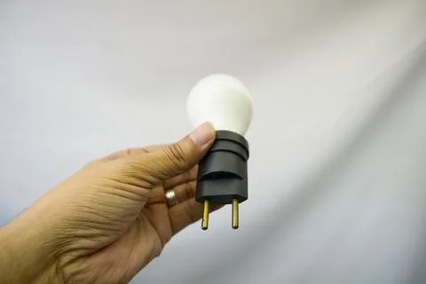 Socket for LED or incandescent bulb Foto stock
