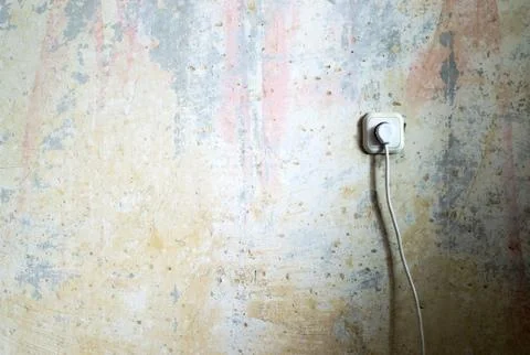 Socket in old room Stock Illustration