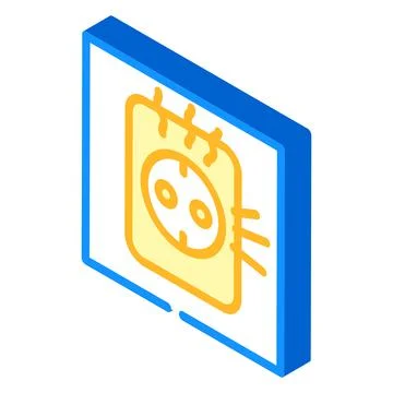 Socket repair isometric icon vector illustration sign Stock Illustration