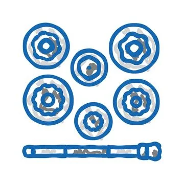 Socket set car repair tool icon doodle illustration Stock Illustration