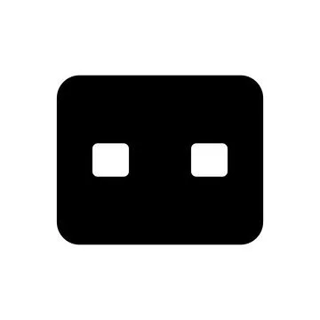 Socket silhouette icon. Plug in outlet. Plug receptacle. Vector. Stock Illustration