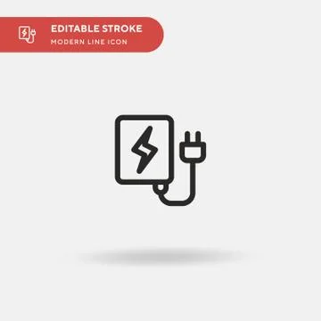 Socket Simple vector icon. Illustration symbol design template for web mobile イラスト素材