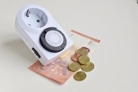 Socket with timer Stock Photos