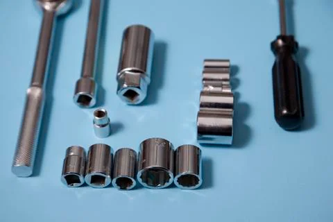 Socket tools showing different sizes Stock-Fotos