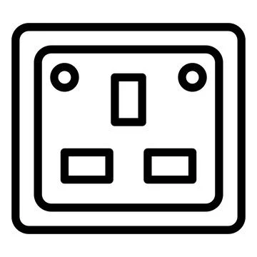 Socket Vector Icon Design Illustration Stock Illustration
