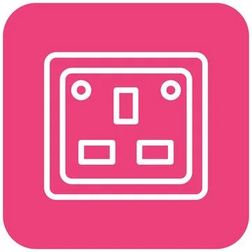 Socket Vector Icon Design Illustration Stock Illustration