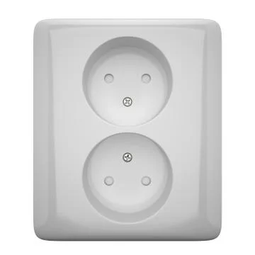 Socket white background Stock Illustration