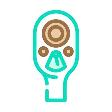 Socket wrench color icon vector illustration Stock Illustration