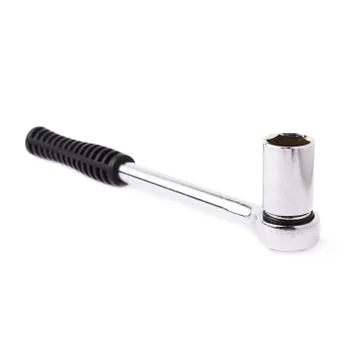 Socket wrench over white isolated background Stock Photos