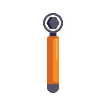 Socket wrench tool spanner holding tightening unscrewing repairing fixing wor イラスト素材