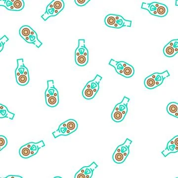 Socket wrench vector seamless pattern イラスト素材