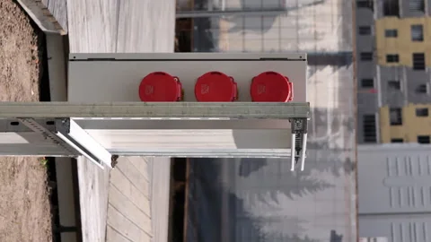 Sockets connecting different infrastructures are 360 volts and have three phases 動画素材 259134243