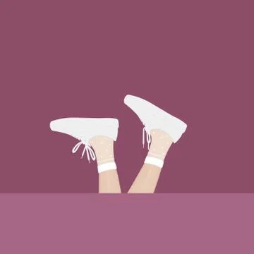 Socks and shoes Illustrazione stock
