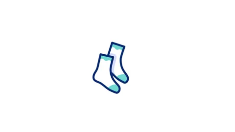 Socks Animated Icon Stock Footage 320235783