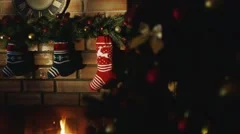 Christmas Fireplace Loop Stock Footage Videos Pond5