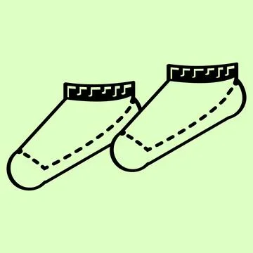 The socks element vector Stock Illustration