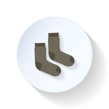 Socks flat icon Stock Illustration