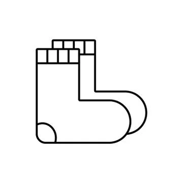 Socks icon element of winter clothes icon for mobile concept and web apps. Th Illustrazione stock