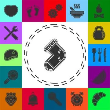 Socks icon. Element of winter icon Stock Illustration