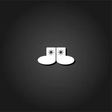 Socks icon flat. Stock Illustration