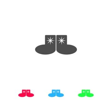 Socks icon flat. Stock Illustration