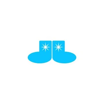 Socks icon flat. Stock Illustration