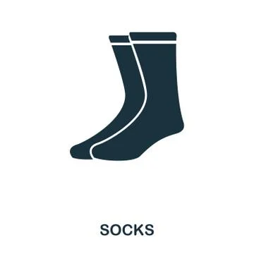 Socks icon. Flat style icon design. UI. Illustration of socks icon. Pictogram Stock Illustration