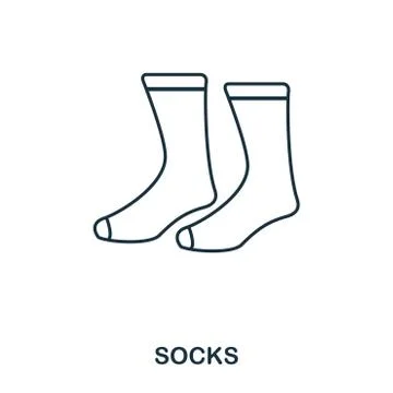 Socks icon. Flat style icon design. UI. Illustration of socks icon. Pictogram Illustrazione stock