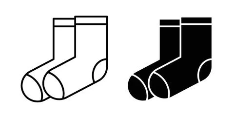 Socks icon Illustration designs pack for Web Stock Illustration