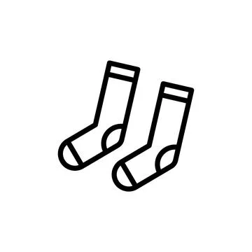 Socks icon. Simple line, outline vector elements of cultural activities icons 스톡 일러스트