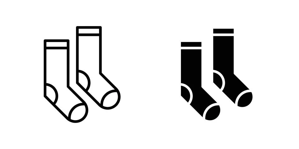 Socks icon vector symbol graphics イラスト素材