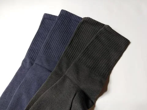 Socks isolated on a white background. Suitable for fashion, textile, footwear Stock Photos