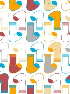 Socks pattern seamless. Sock background. Ornament of kids fabric Stock Illustration
