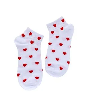 Socks with pattern on white Stock Photos