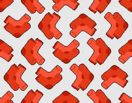 Socks pixel art pattern seamless. Sock 8 bit background. pixelated texture Illustrazione stock
