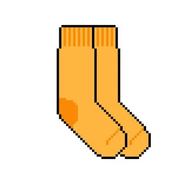 Socks pixel art. pixelated sox 8bit. vector illustration Retro video game sty 스톡 일러스트