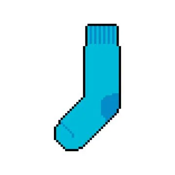Socks pixel art. pixelated sox 8bit. vector illustration Retro video game sty Stock Illustration