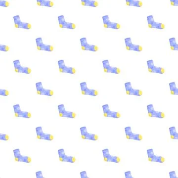 Socks with polka dots creating seamless pattern Illustrazione stock