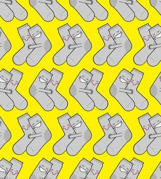 Socks sex pattern seamless. Sock intercourse background. Socks reproduction t Stock Illustration