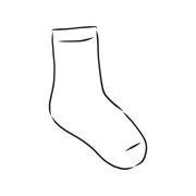 Baby Socks Sketch Icon Stock Illustration - Download Image Now