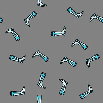 Socks snowboard vector seamless pattern Illustrazione stock