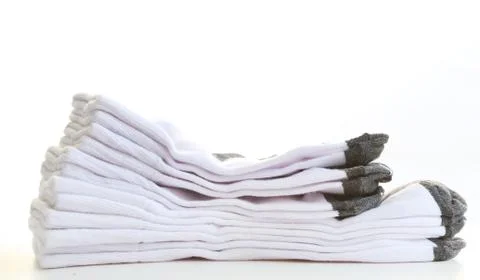 Socks stacked Stock Photos
