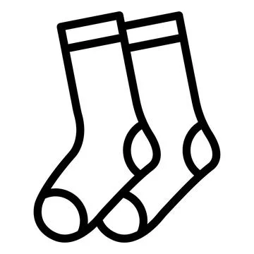 Socks Vector Icon Design Illustration Illustrazione stock