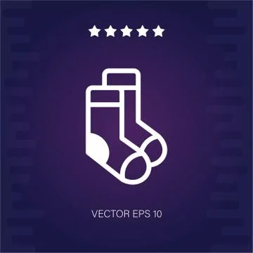 Socks vector icon Stock Illustration