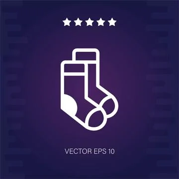 Socks vector icon Stock Illustration