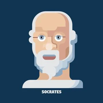 Socrates Portrait Stock Illustration